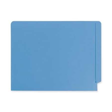 Smead Smead, REINFORCED END TAB COLORED FOLDERS, STRAIGHT TAB, LETTER SIZE, BLUE, 100PK 25010